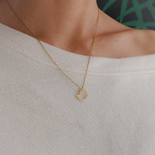 Load image into Gallery viewer, 18K Yellow Gold Eye of the Cat Plain Kitty Charm Enhancer