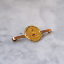 Load image into Gallery viewer, Antique 18K Yellow Gold Augis Qu'hier Love Token Brooch