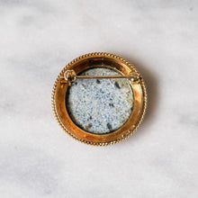 Load image into Gallery viewer, Antique 14K Rosy Gold Hand-Painted Floral Roses Brooch