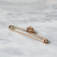 Load image into Gallery viewer, Edwardian 9K Yellow Gold Moonstone and Seed Pearl Brooch