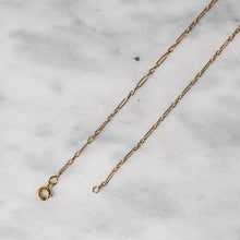 Load image into Gallery viewer, Vintage 19.75 inch 14K Yellow Gold Paperclip-Link Chain, 3.1g
