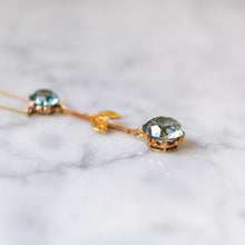 Load image into Gallery viewer, Edwardian 16.75 inch 14K Yellow & Rose Gold Zircon Lavalier Necklace