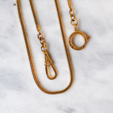 Load image into Gallery viewer, Mid-Century 14.25 inch Square Snake Link Watch Chain