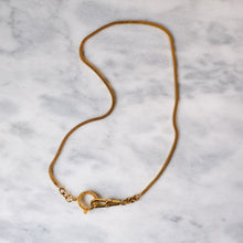 Load image into Gallery viewer, Mid-Century 14.25 inch Square Snake Link Watch Chain