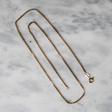 Load image into Gallery viewer, 18.5 inch 18K Yellow Gold Box Chain