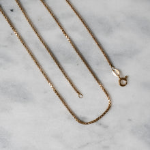 Load image into Gallery viewer, 18.5 inch 18K Yellow Gold Box Chain