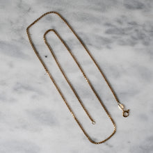 Load image into Gallery viewer, 18.5 inch 18K Yellow Gold Box Chain