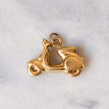 Load image into Gallery viewer, Vintage 18K Yellow Gold Vespa Charm