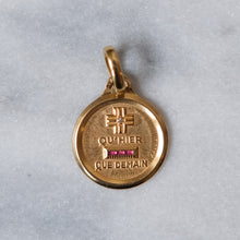 Load image into Gallery viewer, Vintage 1960s 18K Yellow Gold QU'HIER QUE DEMAIN Augis Pendant