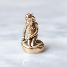 Load image into Gallery viewer, Vintage 14k Yellow Gold Bernhard Hertz Little Mermaid Statue Charm