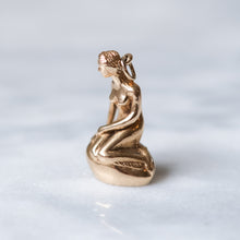 Load image into Gallery viewer, Vintage 14k Yellow Gold Bernhard Hertz Little Mermaid Statue Charm