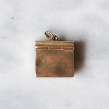 Load image into Gallery viewer, Vintage 9K Yellow Gold Enamel Players Navy Cut Cigarette Box Charm