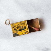 Load image into Gallery viewer, Vintage 9K Yellow Gold Enamel Match Box Charm