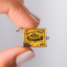 Load image into Gallery viewer, Vintage 9K Yellow Gold Enamel Match Box Charm
