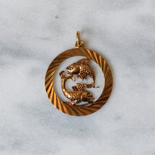 Load image into Gallery viewer, 9K Rose Gold Pisces Zodiac Pendant