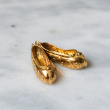 Load image into Gallery viewer, Vintage 9K Rose Gold Ballerina Slipper Charm