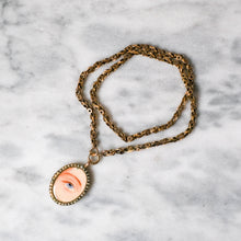 Load image into Gallery viewer, Antique Victorian 9K Rose Gold Lover's Eye Locket Pendant