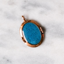 Load image into Gallery viewer, Antique Victorian 9K Rose Gold Lover's Eye Locket Pendant