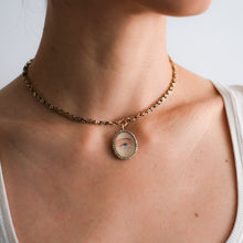 Load image into Gallery viewer, Antique Victorian 9K Rose Gold Lover's Eye Locket Pendant