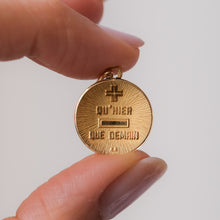 Load image into Gallery viewer, 18K Yellow Gold Concave Round QU'HIER QUE DEMAIN Augis Pendant