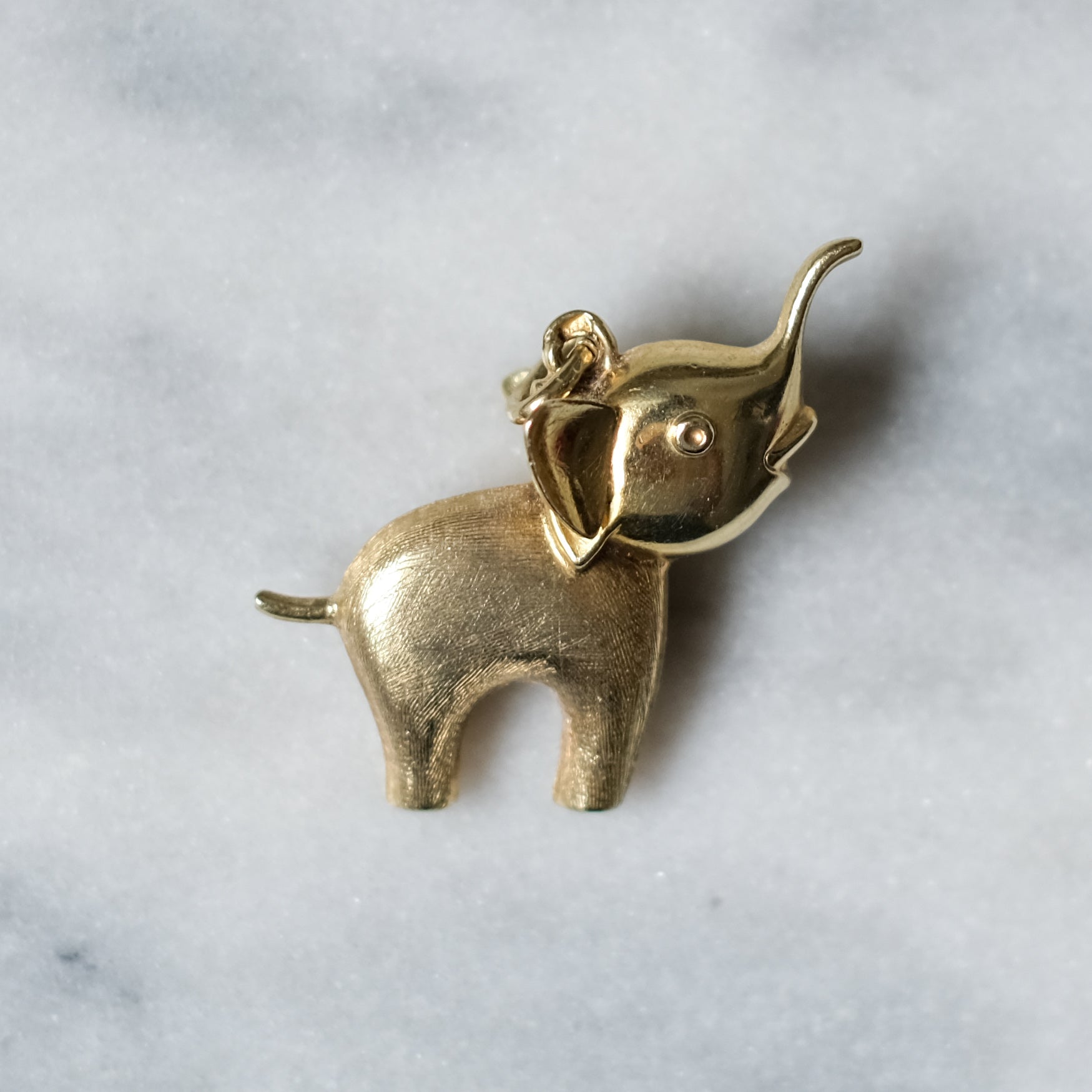 14K hotsell Elephant Charm