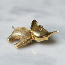 Load image into Gallery viewer, Vintage 14K Yellow Gold Elephant Pendant