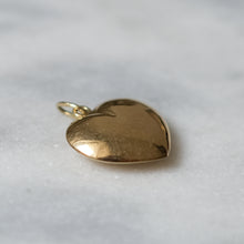 Load image into Gallery viewer, Vintage 14K Yellow Gold Puffy Heart Charm Pendant