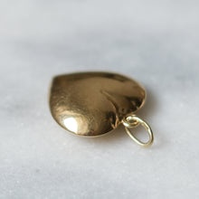 Load image into Gallery viewer, Vintage 14K Yellow Gold Puffy Heart Charm Pendant