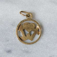 Load image into Gallery viewer, Vintage 14K Yellow Gold Enamel FAITH, HOPE & CHARITY Charm