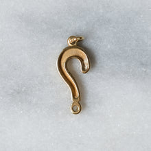 Load image into Gallery viewer, Vintage 14K Yellow Gold Question Mark Charm