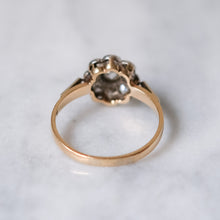 Load image into Gallery viewer, Antique 14K Yellow and White Gold Diamond Daisy Cluster Ring