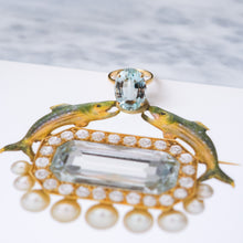 Load image into Gallery viewer, 18K Yellow Gold Oval Faceted Aquamarine Ring