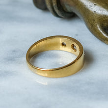 Load image into Gallery viewer, Antique 18K Yellow Gold 3-Stone Diamond Trilogy Ring