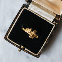 Load image into Gallery viewer, Antique 18K Yellow Gold French Countryside Landscape Ring