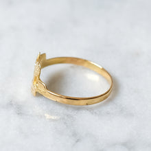 Load image into Gallery viewer, Antique 18K Yellow Gold French Countryside Landscape Ring