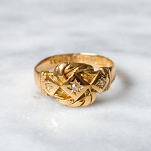 Load image into Gallery viewer, Edwardian 18K Yellow Gold Lovers Knot Ring