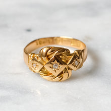 Load image into Gallery viewer, Edwardian 18K Yellow Gold Lovers Knot Ring