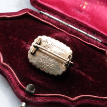 Load image into Gallery viewer, Victorian Early 19th Century 14K Onyx and Seed Pearl Mourning Brooch