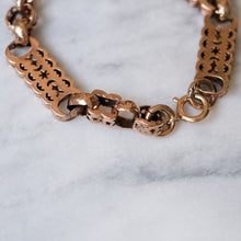 Load image into Gallery viewer, Antique Victorian 9K Rose Gold Celestial Star Pierced Bracelet