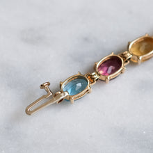 Load image into Gallery viewer, Vintage 14K Yellow Gold Multi-Gem Bracelet