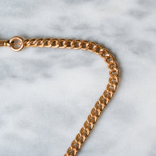 Load image into Gallery viewer, Antique Victorian 9K Rose Gold Curb Link Albert Watch Chain