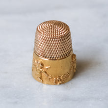 Load image into Gallery viewer, Antique 14K Yellow and Rose Gold Cherub Thimble