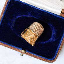 Load image into Gallery viewer, Antique 14K Yellow and Rose Gold Cherub Thimble