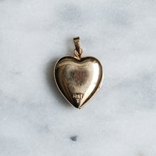 Load image into Gallery viewer, Vintage 14K Yellow Gold Diamond Starburst Heart Locket