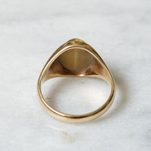 Load image into Gallery viewer, Vintage 9K Yellow Gold Flush-Set Tiger's Eye with Cat Eye Effect