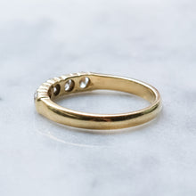 Load image into Gallery viewer, Contemporary Vintage 18K Yellow Gold 5-Stone Diamond Band