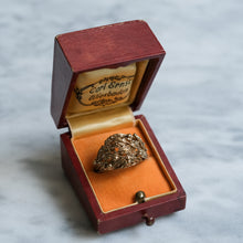 Load image into Gallery viewer, Vintage 9K Rose Gold Oak Leaf and Acorn Dome Ring