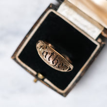 Load image into Gallery viewer, Antique Victorian 14K Yellow Gold Father Hairwork Ring