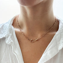 Load image into Gallery viewer, Antique Victorian 10K Rose Gold Decorative Link Watch Chain
