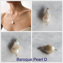 Load image into Gallery viewer, 18K Yellow Gold Baroque Pearl Pendants